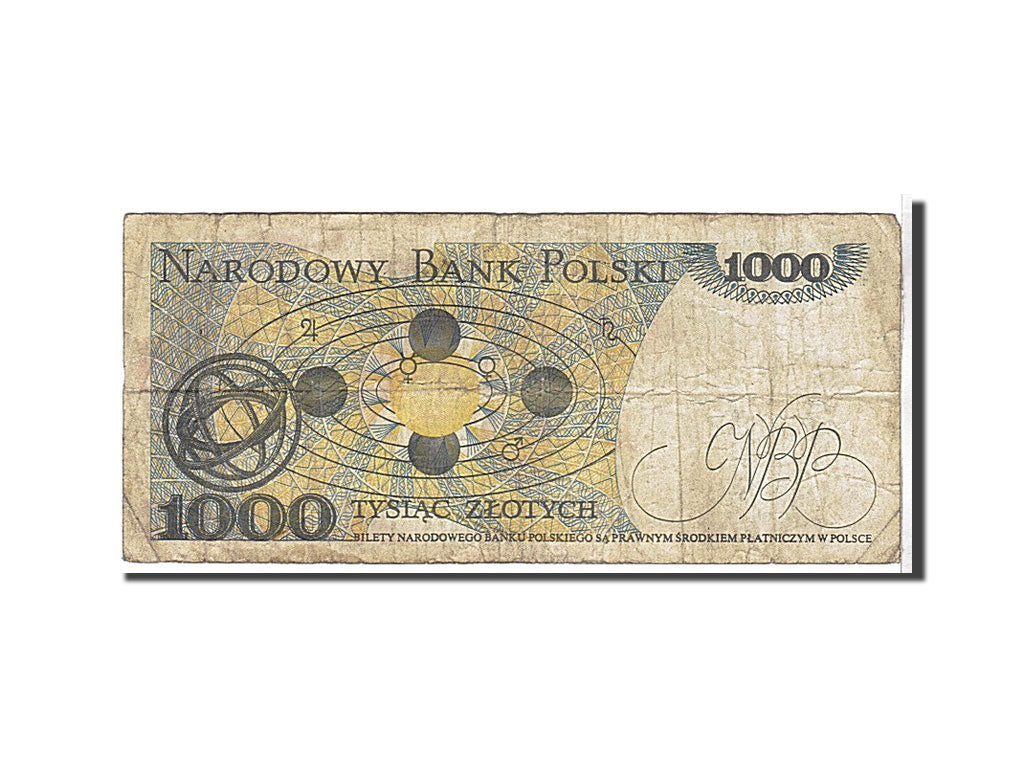 Banknote, Poland, 1000 Zlotych, 1982, KM:146c, VG(8-10)