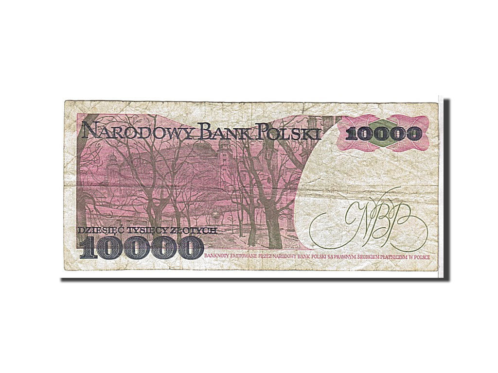 Banknote, Poland, 10,000 Zlotych, 1988, KM:151b, VG(8-10)
