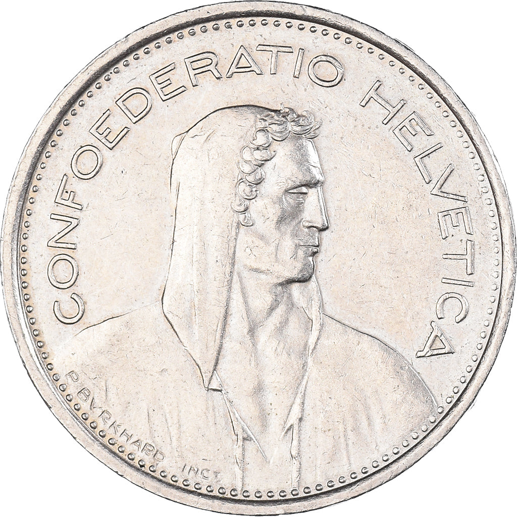 Moneda, Suiza, 5 Francs, 1975