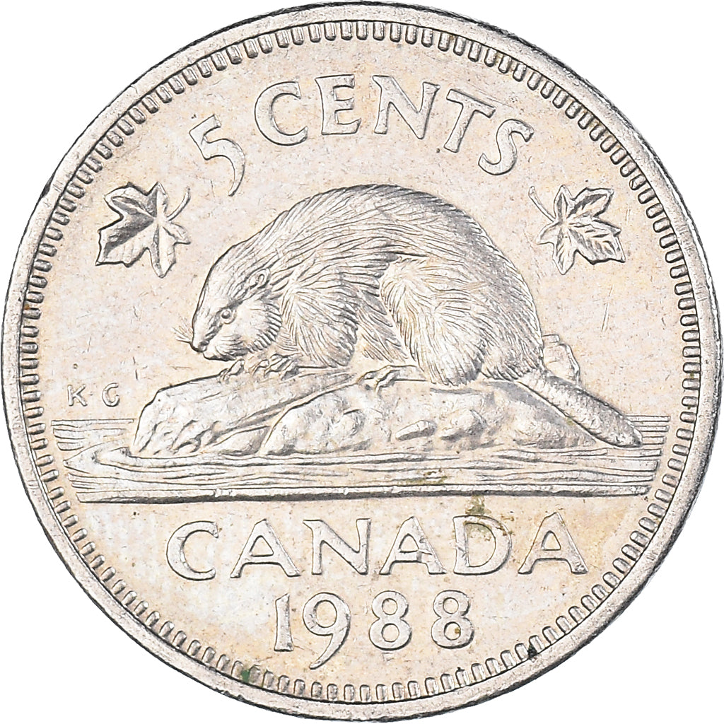 Moneta, Canada, 5 Cents, 1988