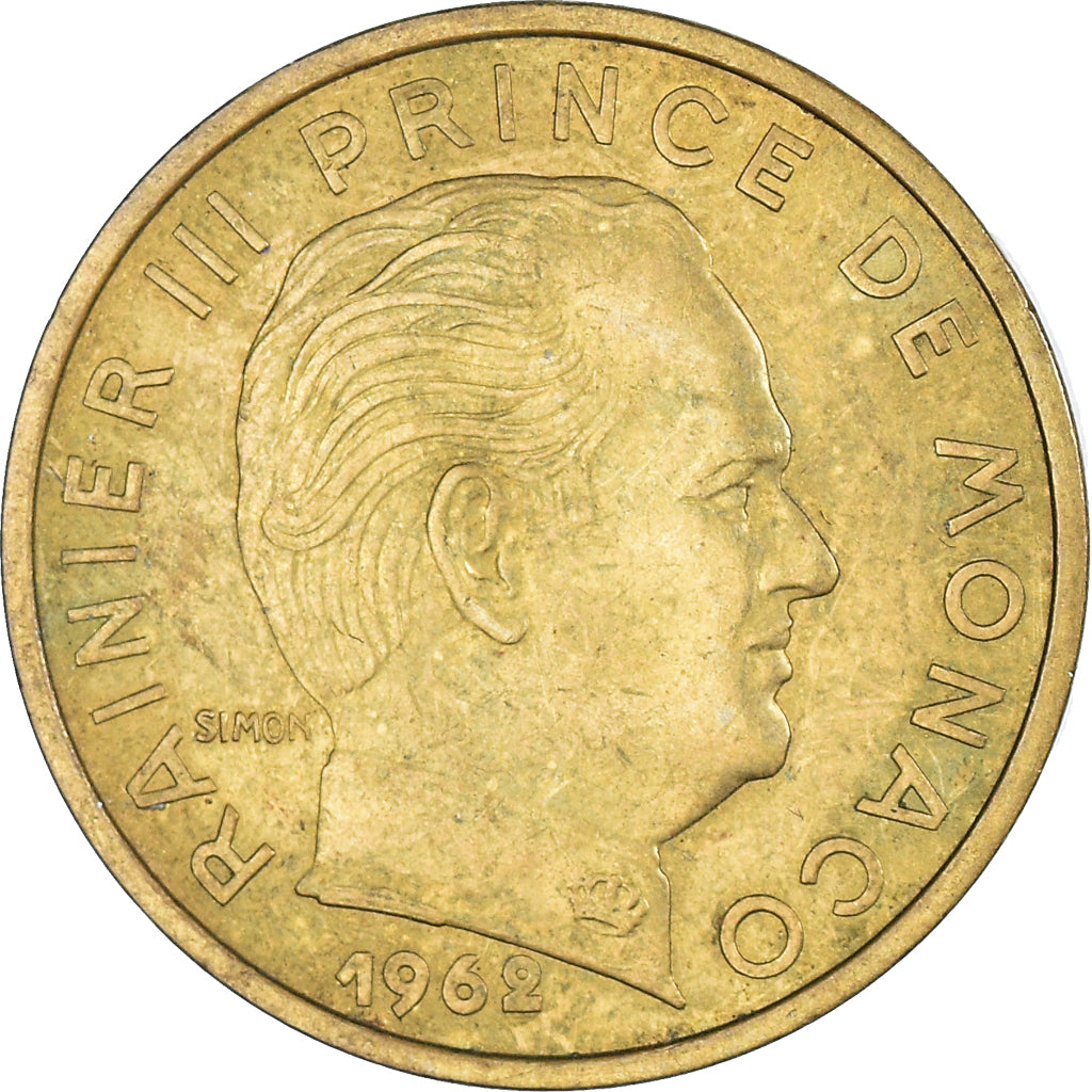 Moneda, Mónaco, 50 Centimes, 1962