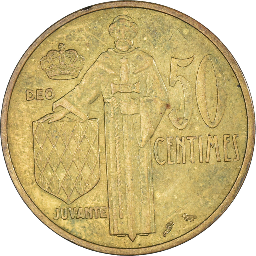 Moneda, Mónaco, 50 Centimes, 1962