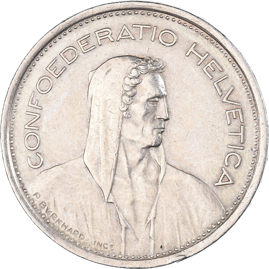 Moneda, Suiza, 5 Francs, 1968