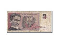 Billete, 5 Novih Dinara, 1994, Yugoslavia, BC+
