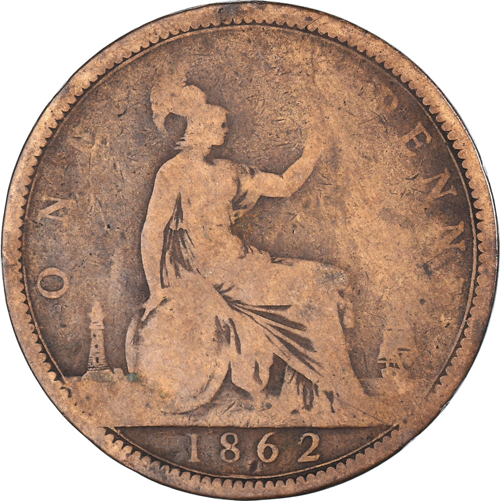 Munten, Groot Bretagne, Penny, 1862