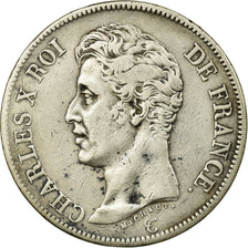 Moneta, Francja, Charles X, 5 Francs, 1826, Paris, EF(40-45), Srebro