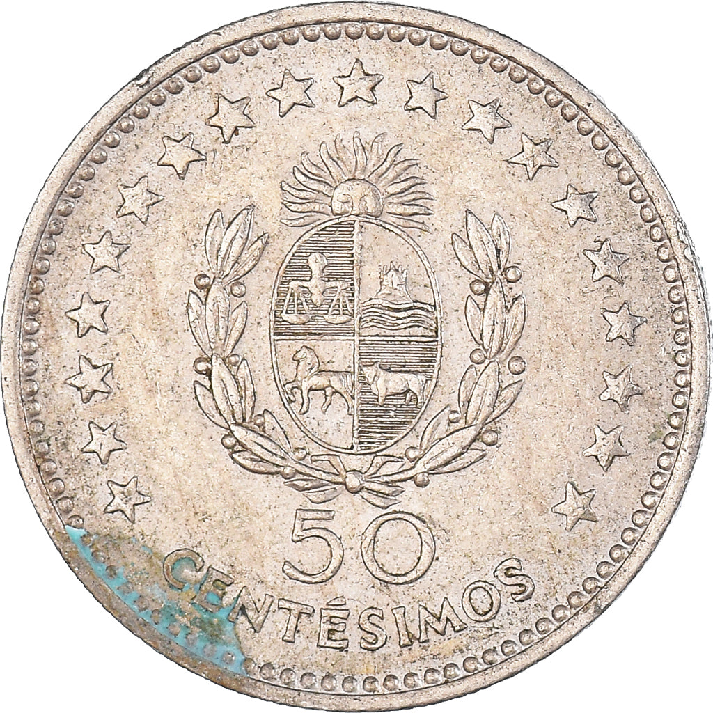 Coin, Uruguay, 50 Centesimos, 1960