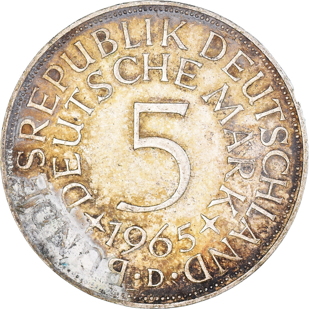 Münze, Deutschland, 5 Mark, 1965