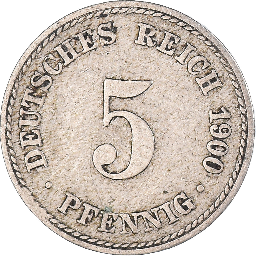 Coin, Germany, 5 Pfennig, 1900