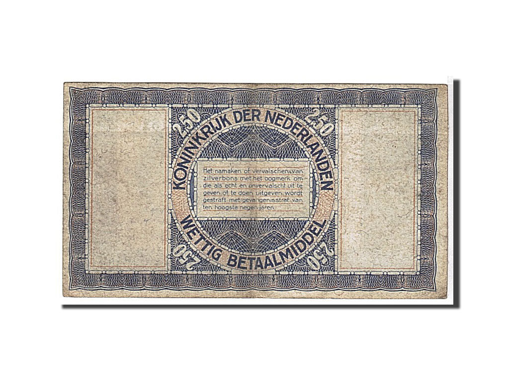 Billete, 2 1/2 Gulden, 1938, Países Bajos, MBC