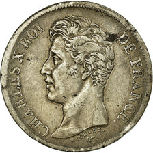 Coin, France, Charles X, 5 Francs, 1826, Toulouse, VF(30-35), Silver