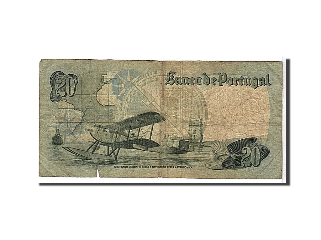 Banknote, Portugal, 20 Escudos, 1978, VF(20-25)