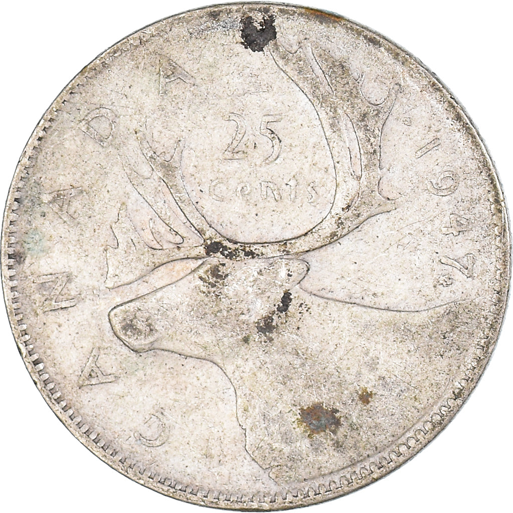 Munten, Canada, 25 Cents, 1947