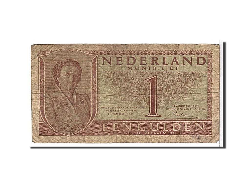 Billete, 1 Gulden, 1949, Países Bajos, BC+