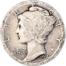 Münze, Vereinigte Staaten, Dime, 1916