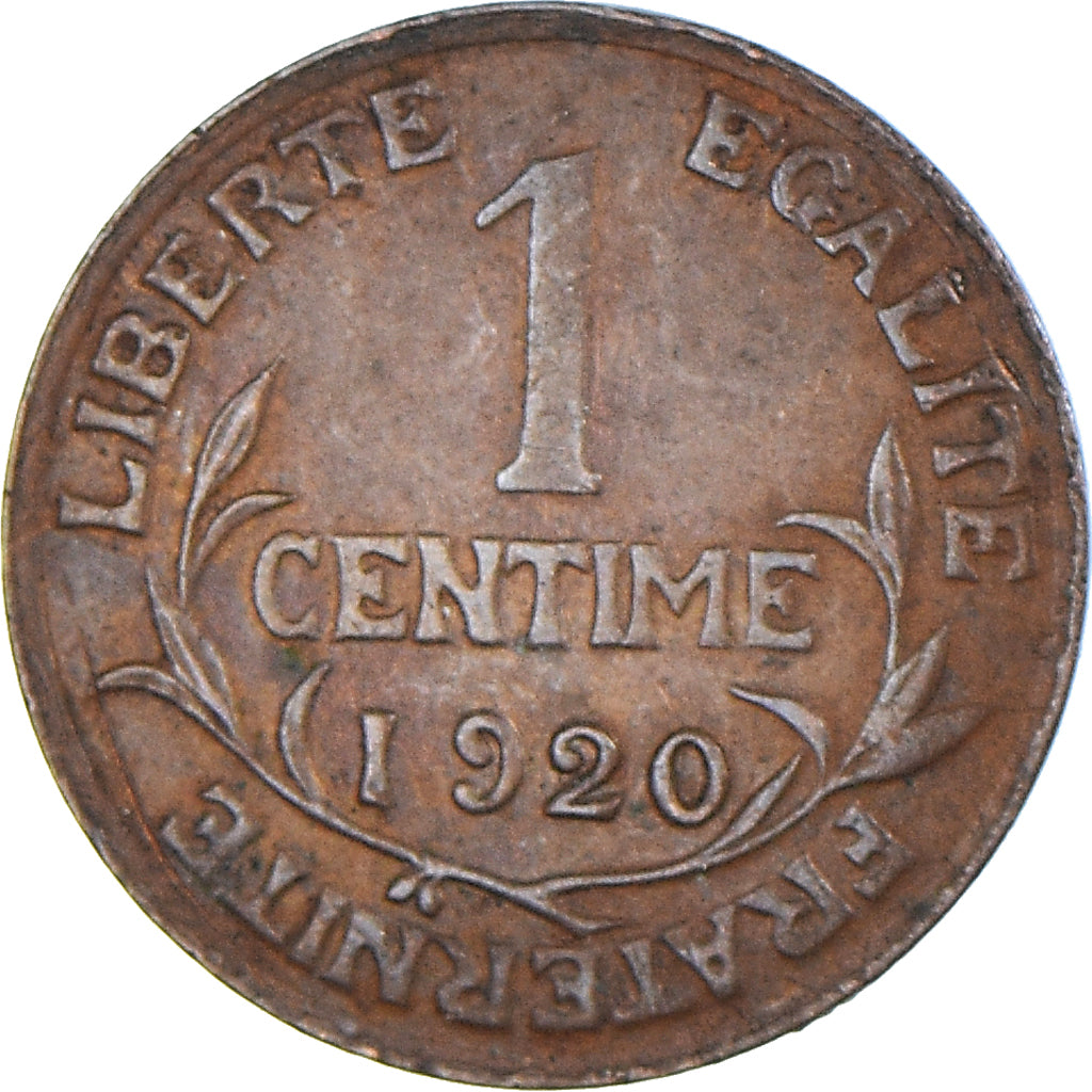 Moeda, França, Centime, 1920