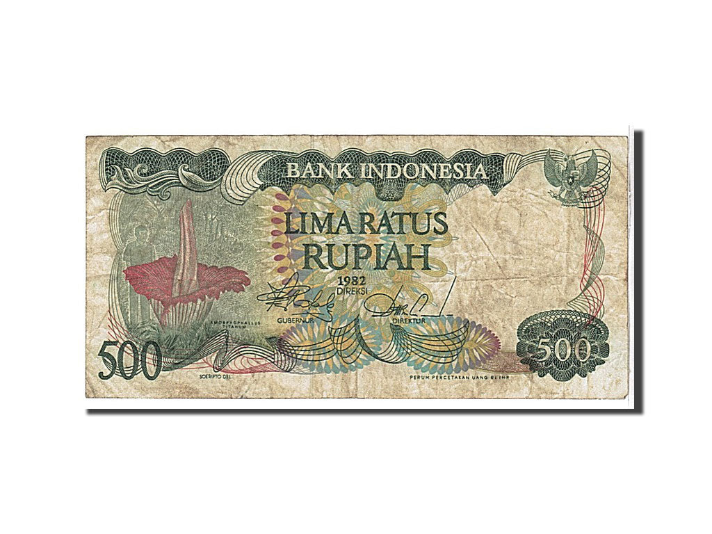 Billet, Indonésie, 500 Rupiah, 1982, KM:121, TB+