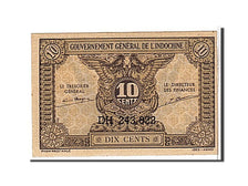French Indo-China, 10 Cents, 1942, KM #89a, UNC(63), DH243822