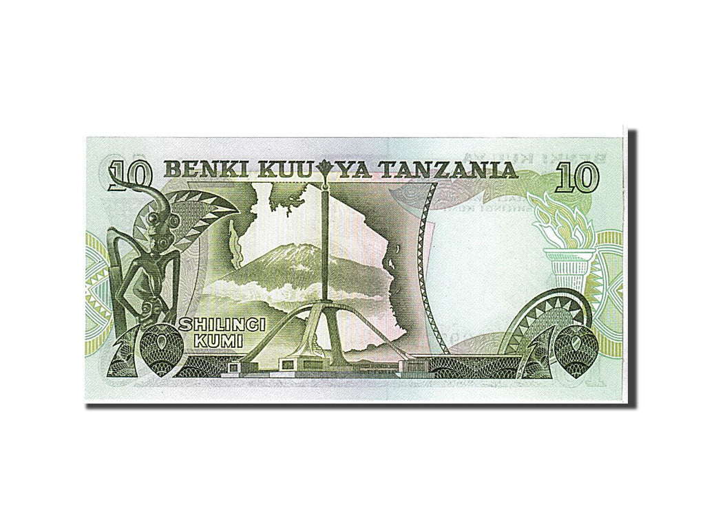 Billet, Tanzania, 10 Shilingi, 1978, KM:6c, NEUF