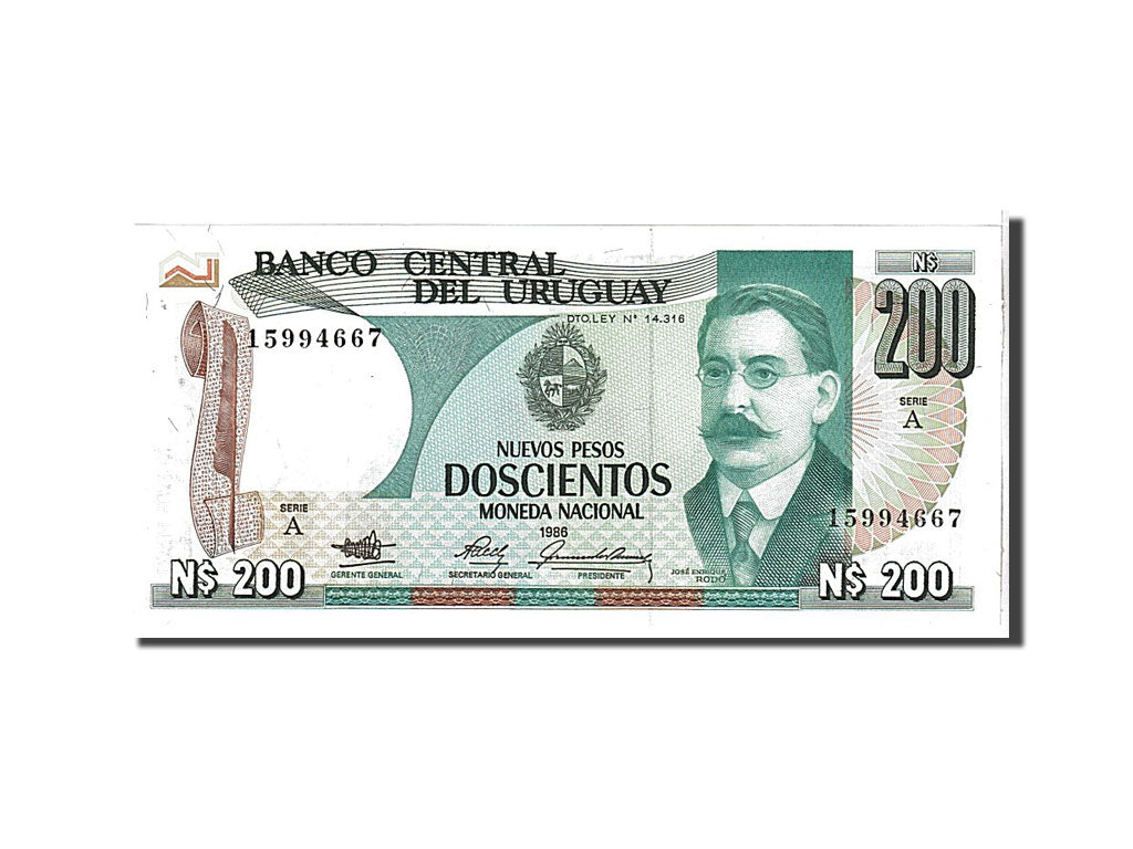 Uruguay, 200 Nuevos Pesos, 1986, KM #66a, UNC(65-70), A15994667