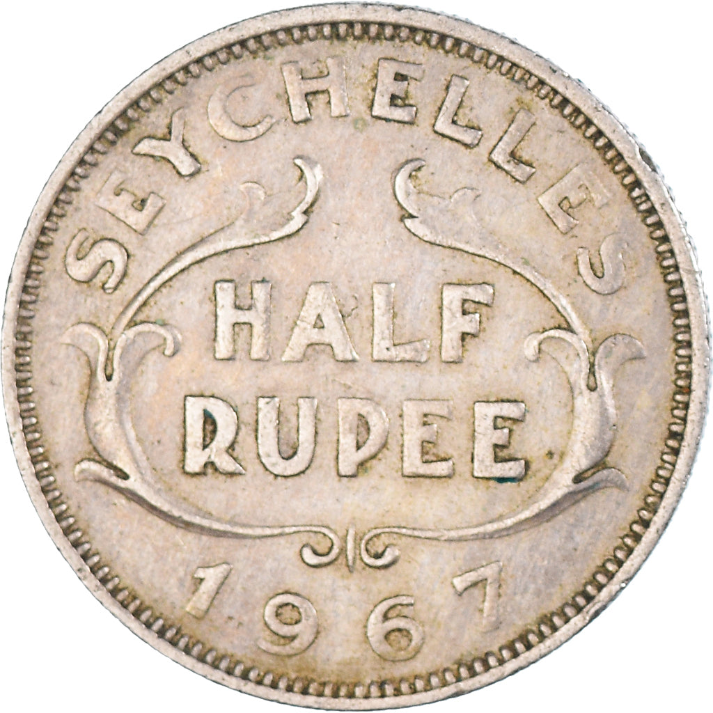 Moneta, Seszele, 1/2 Rupee, 1967