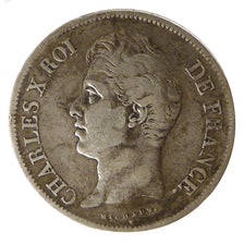 FRANCE, Charles X, 5 Francs, 1827, Lille, KM #728.13, VF(30-35), Silver,...