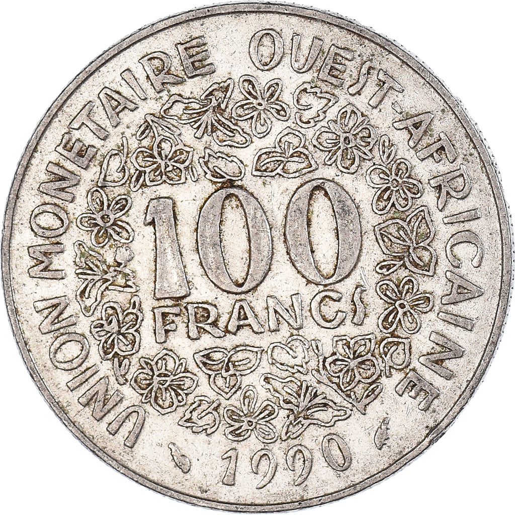 Coin, West African States, 100 Francs, 1990