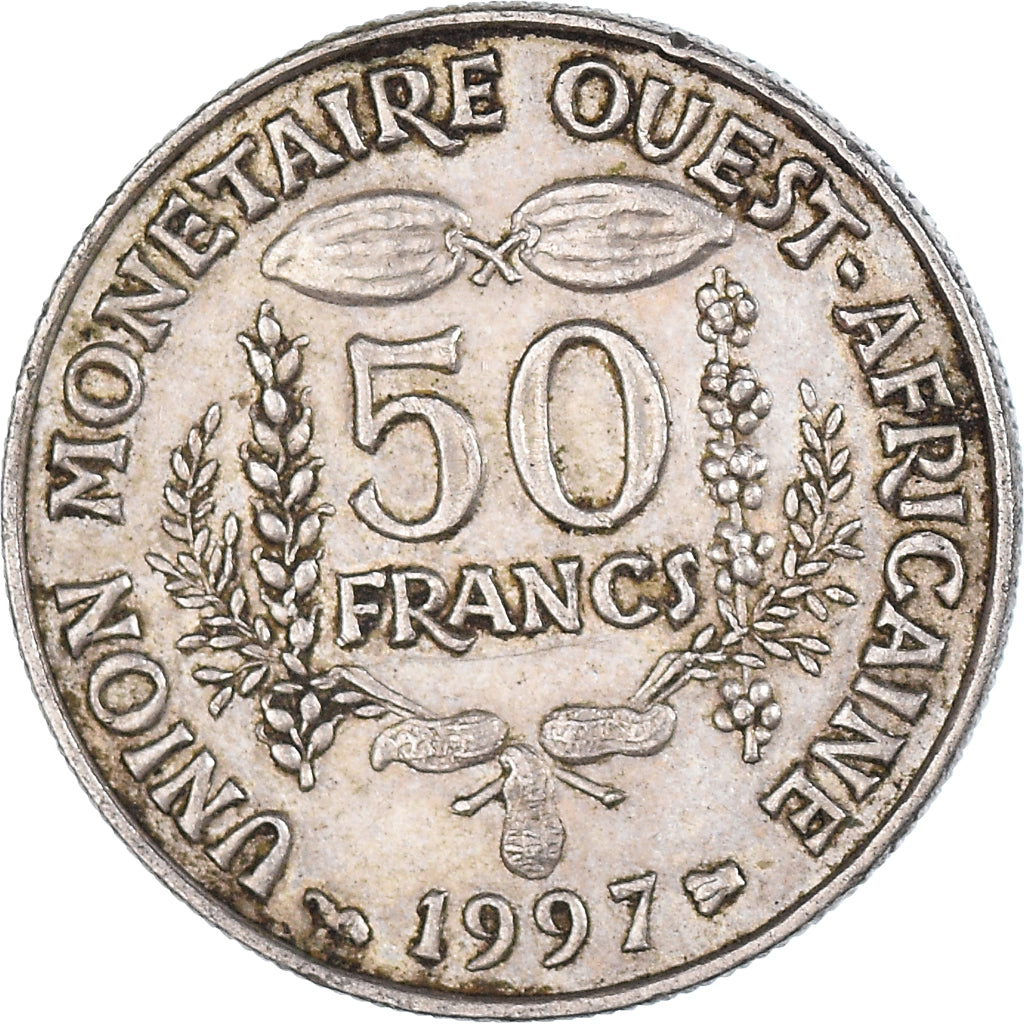 Moneda, Estados del África Occidental, 50 Francs, 1997
