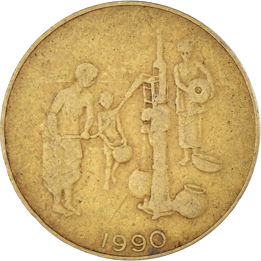 Coin, West African States, 10 Francs, 1990