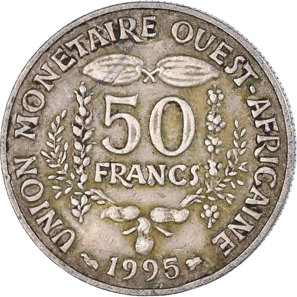 Moneta, Stati dell'Africa occidentale, 50 Francs, 1995