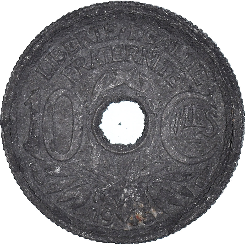 Coin, France, 10 Centimes, 1943