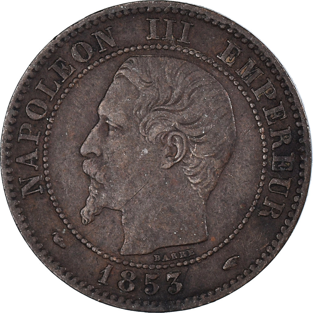 Münze, Frankreich, 2 Centimes, 1853