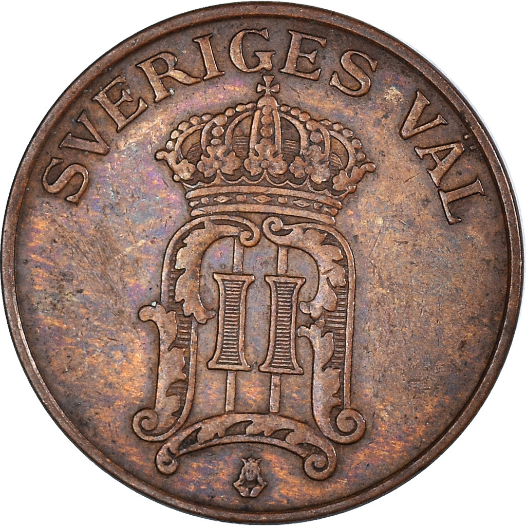 Moneta, Svezia, 2 Öre, 1907