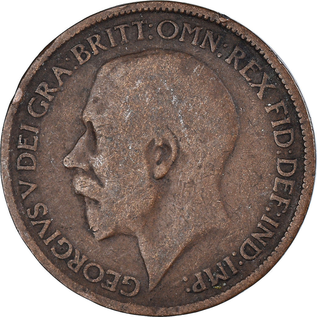 Moneda, Gran Bretaña, 1/2 Penny, 1919