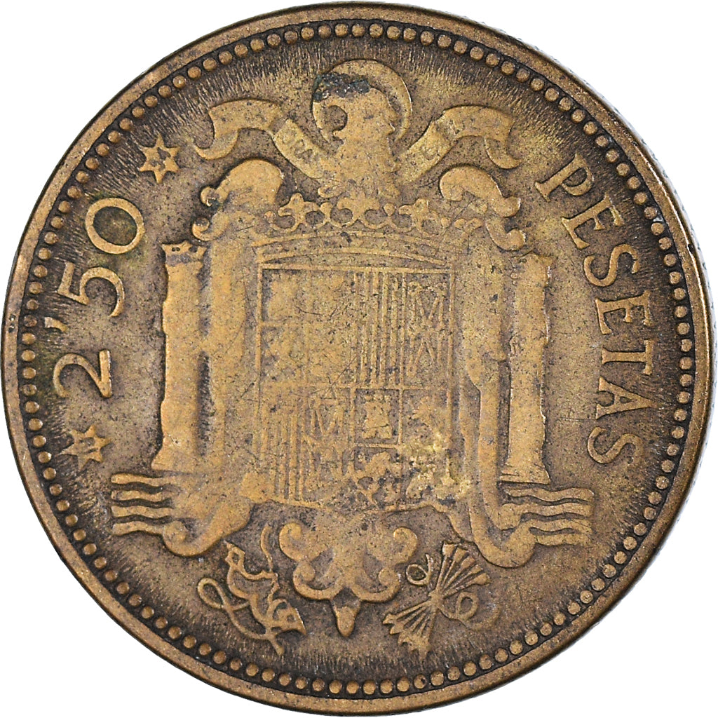 Moneta, Spagna, 2-1/2 Pesetas, 1953