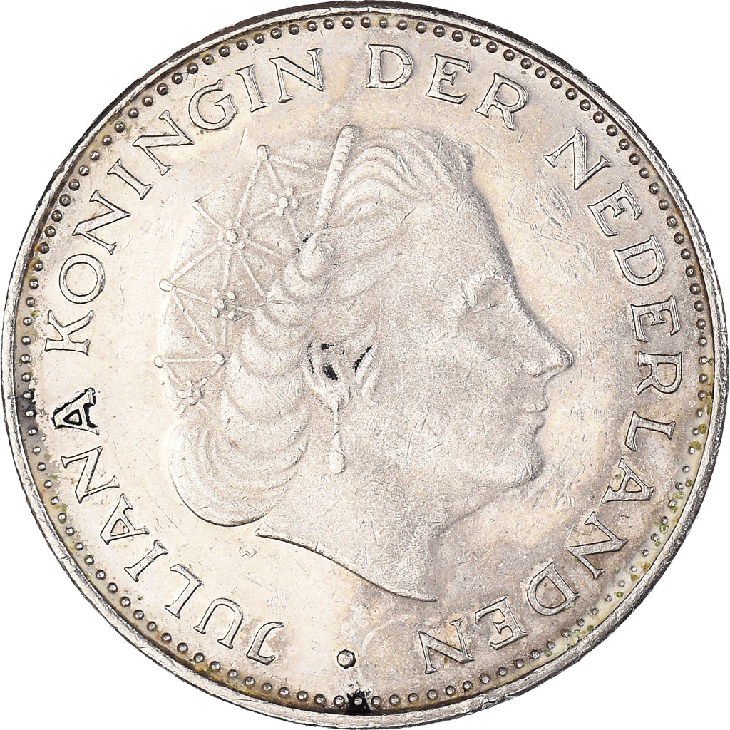 Moneda, Países Bajos, 2-1/2 Gulden, 1971