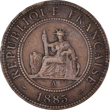 Moneta, FRANCUSKIE INDOCHINY, Cent, 1885