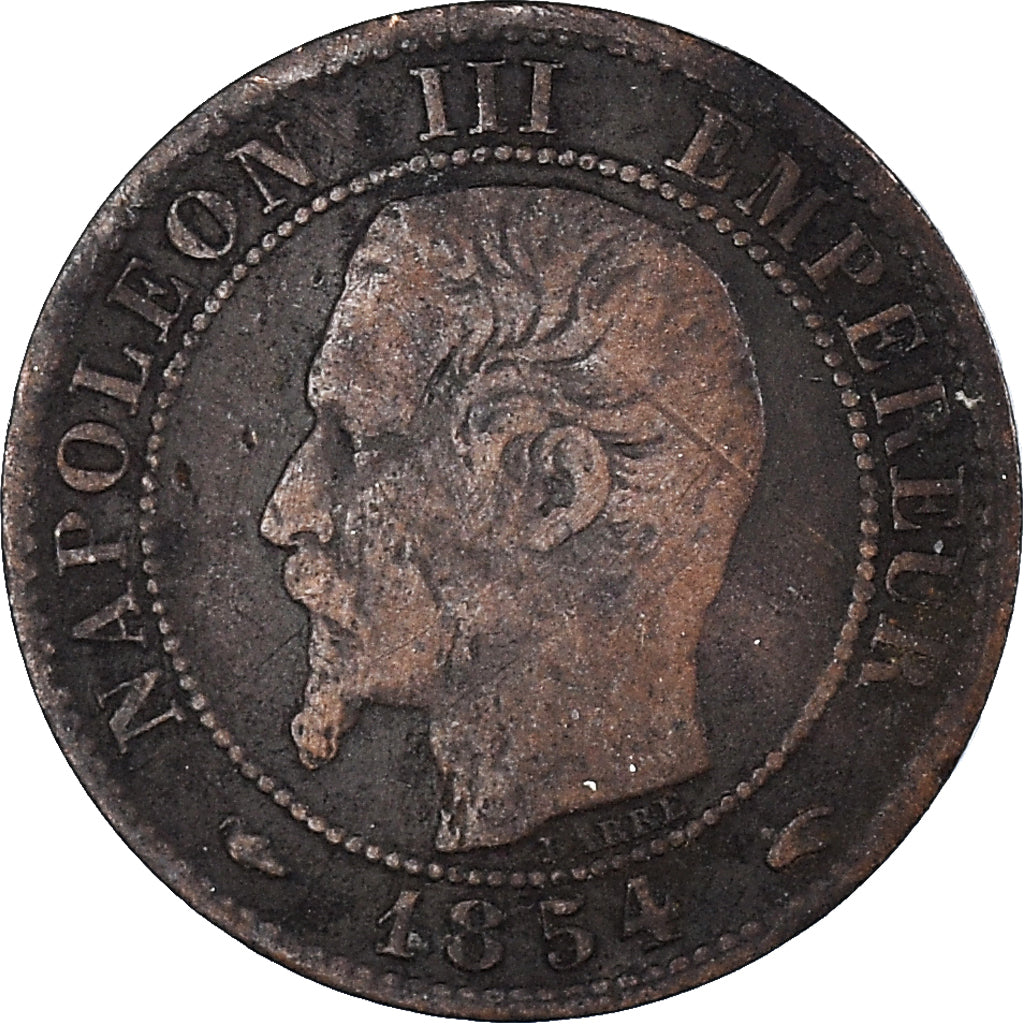 Moeda, França, Centime, 1854