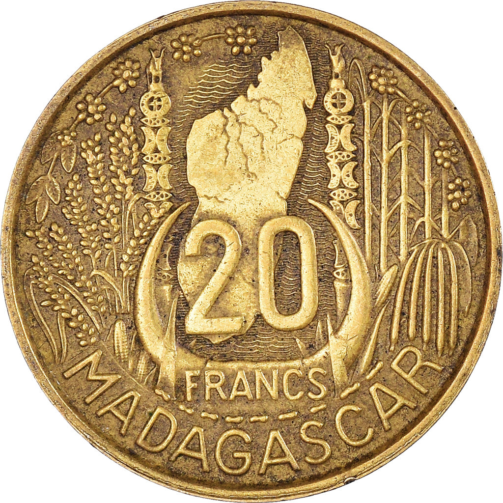 Monnaie, Madagascar, 20 Francs, 1953