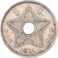 Coin, Belgian Congo, 5 Centimes, 1911