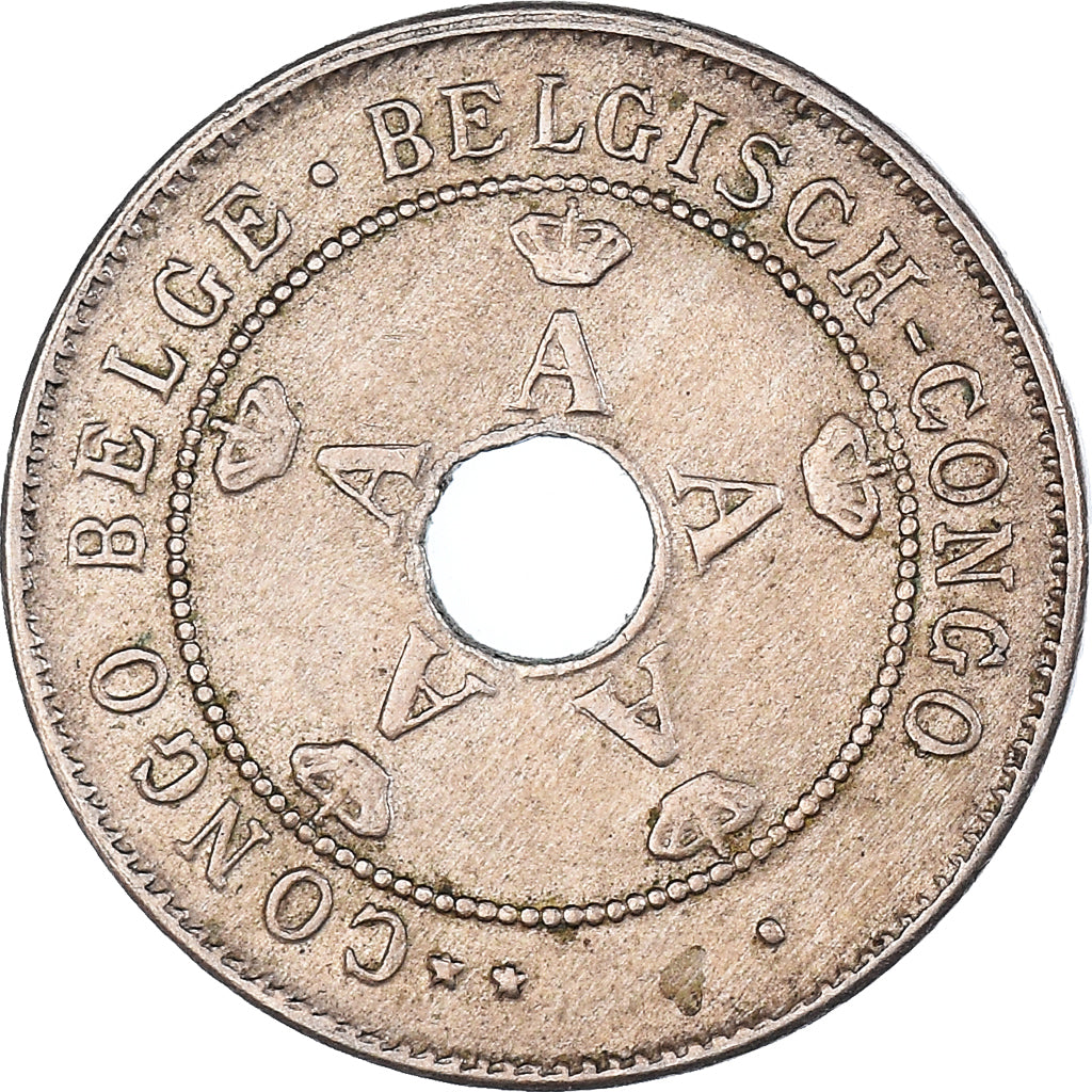 Moeda, Congo Belga, 10 Centimes, 1911