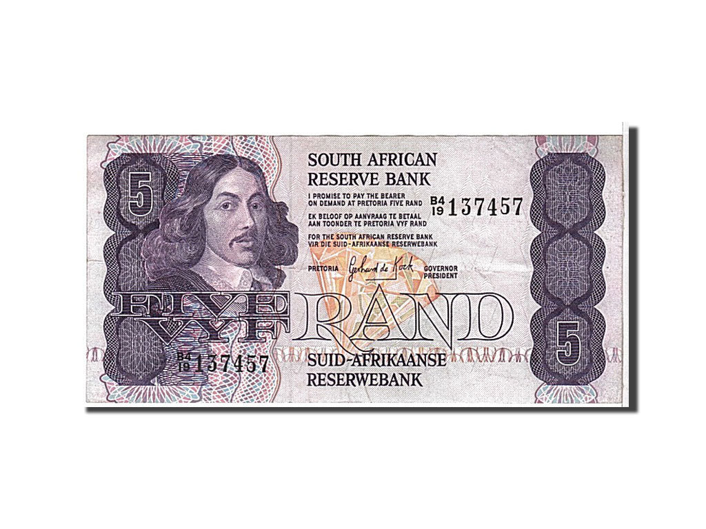 Banknote, South Africa, 5 Rand, 1981, KM:119b, AU(50-53)