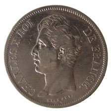 FRANCE, Charles X, 5 Francs, 1828, Lille, KM #728.13, AU(50-53), Silver,...