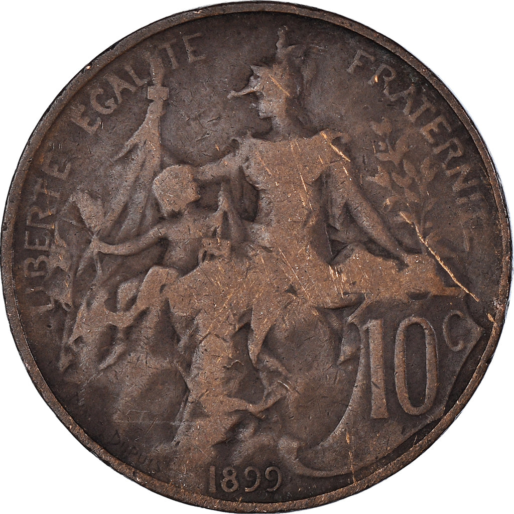 Munten, Frankrijk, 10 Centimes, 1899