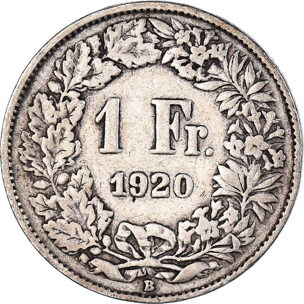 Moeda, Suíça, Franc, 1920