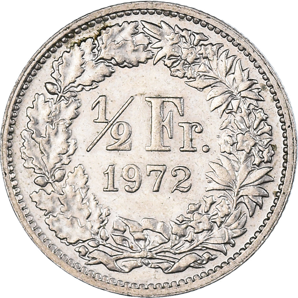 Moneta, Svizzera, 1/2 Franc, 1972