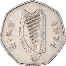 Moneda, REPÚBLICA DE IRLANDA, 50 Pence, 1976