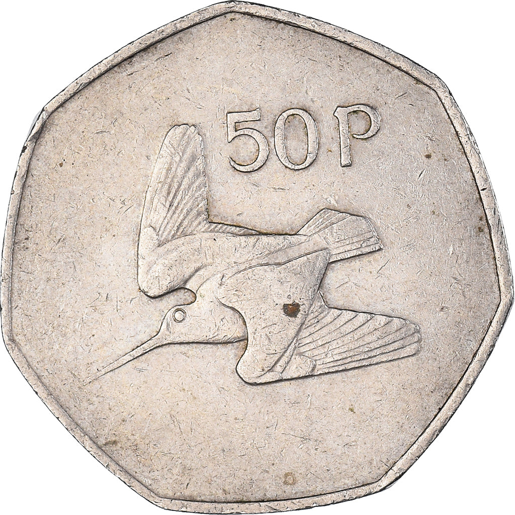 Moneda, REPÚBLICA DE IRLANDA, 50 Pence, 1976