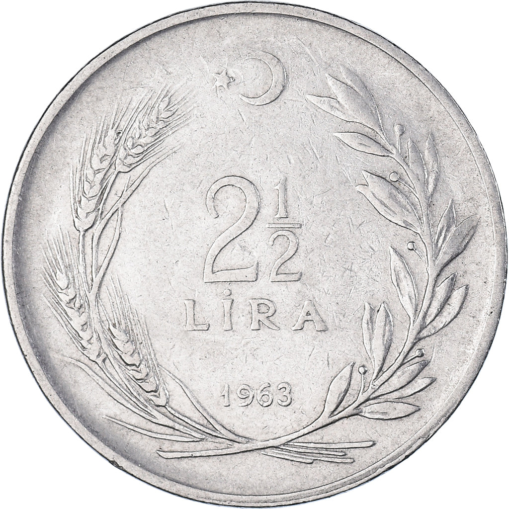 Moneda, Turquía, 2-1/2 Lira, 1963