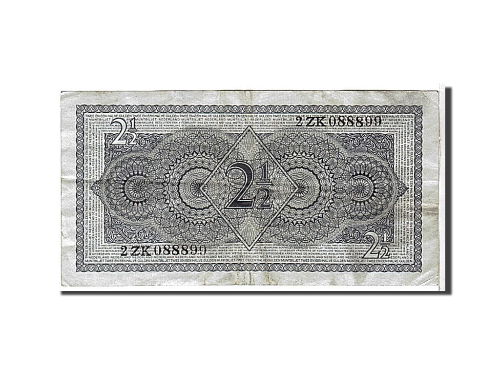 Netherlands, 2 1/2 Gulden, 1949, KM #73, EF(40-45), 2ZK088899